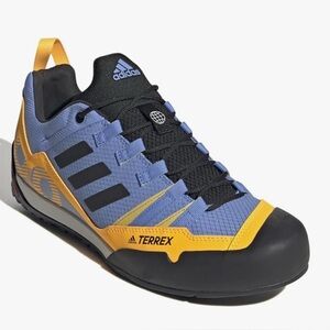Adidas Terrex Blue and Yellow Hiking Sneakers